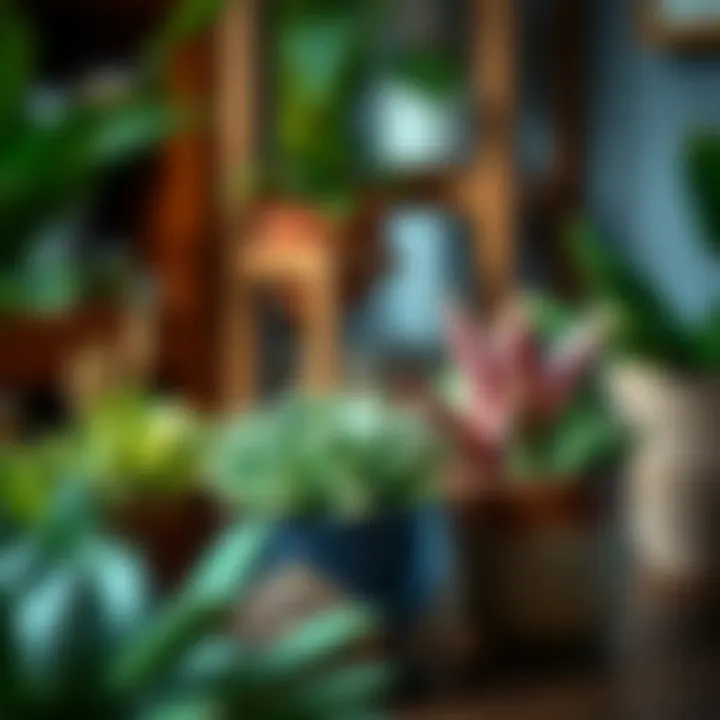 Succulent Arrangement in Decorative Pots An inviting arrangement of succulents in decorative pots enhancing interior decor