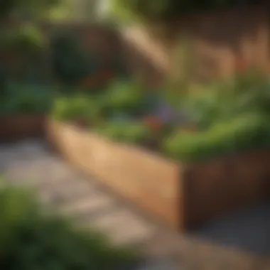 Aesthetic Appeal of Raised Garden Beds A garden scene showcasing the aesthetic appeal of raised garden beds.
