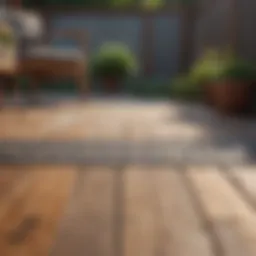 Beautifully designed patio deck showcasing various materials