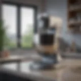 Elegant electric mixer on a countertop showcasing its sleek design