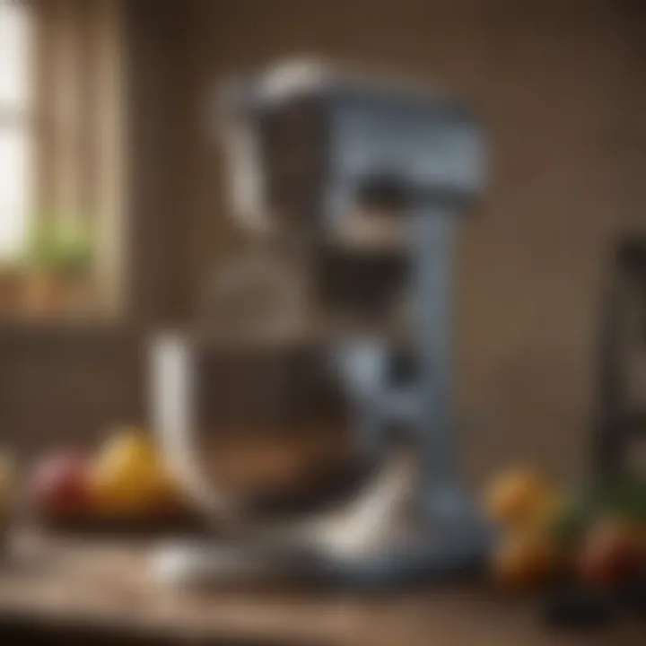 Close-up of a well-maintained manual mixer demonstrating craftsmanship