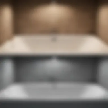 Before and after comparison of bathtub jets cleaning