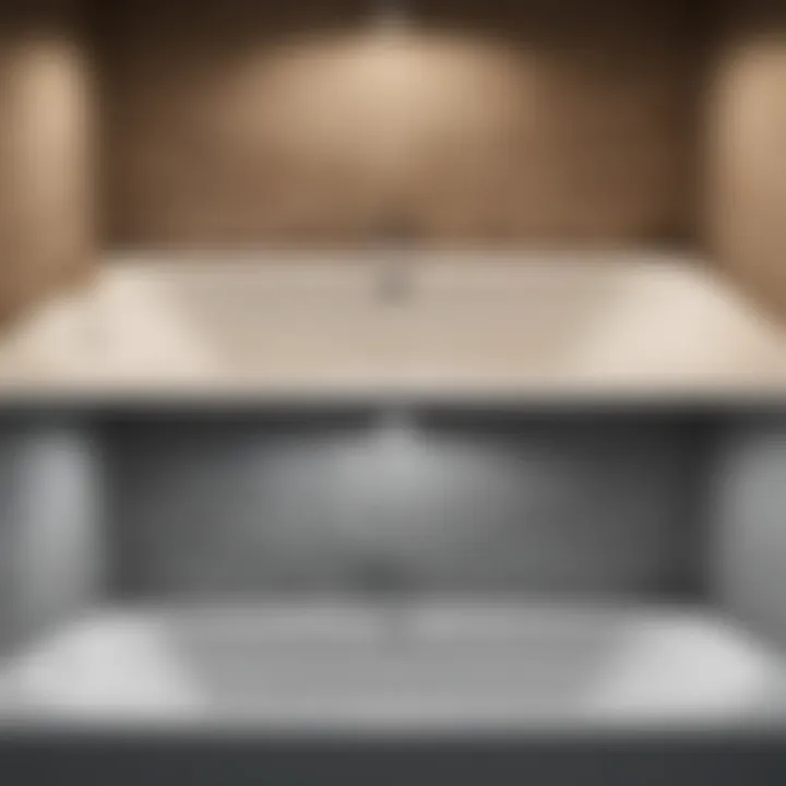 Before and after comparison of bathtub jets cleaning