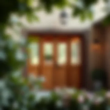 Rustic Wooden Patio Doors Rustic wooden patio doors blending charm with functionality