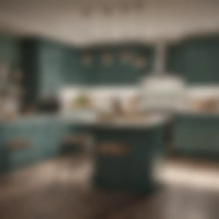 Modern kitchen showcasing Behr's 2021 Color in cabinetry