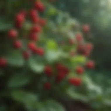 Vibrant berry plants thriving in an Illinois garden