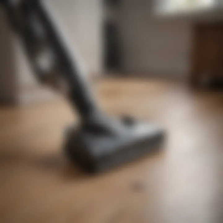 User-friendly controls and features of a cordless vacuum cleaner