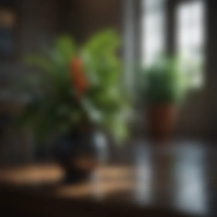 A vibrant indoor plant display