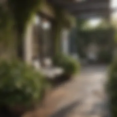 Elegant Patio Greenery Design Elegant patio design showcasing lush greenery