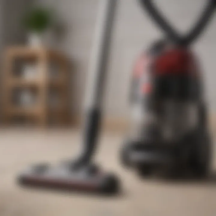 A comparison chart of vacuum cleaner features