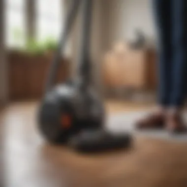 A user-friendly vacuum cleaner with intuitive controls