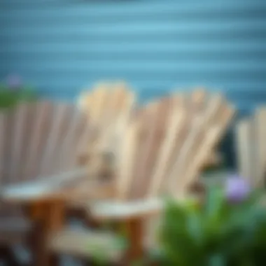 Exploring Wood Varieties for Adirondack Chairs Different types of wood used for Adirondack chairs displayed together