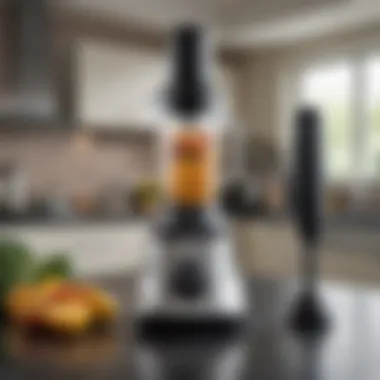 Advanced Technology in Braun Stick Blenders A close-up view of the Braun stick blender's advanced technology and functionality.