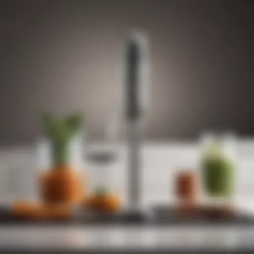 An elegant Braun stick blender showcasing its sleek design and modern aesthetics.