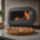 An elegant display of a freshly baked pizza from the Breville Pizza Cooker