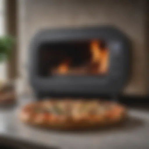 An elegant display of a freshly baked pizza from the Breville Pizza Cooker