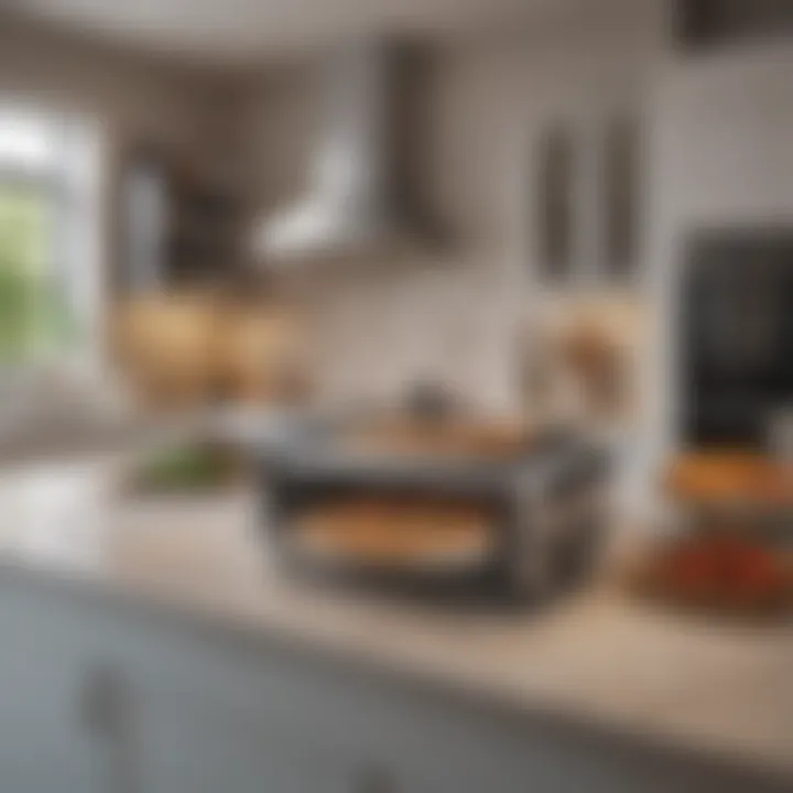 The Breville Pizza Cooker showcased in a modern kitchen setting