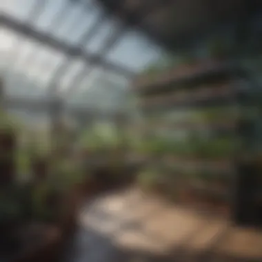 Design Considerations for Effective Greenhouse Shelving Blueprint of greenhouse shelving design