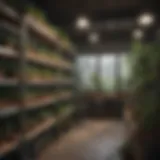 Various materials for greenhouse shelving