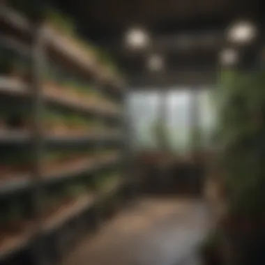 Various materials for greenhouse shelving