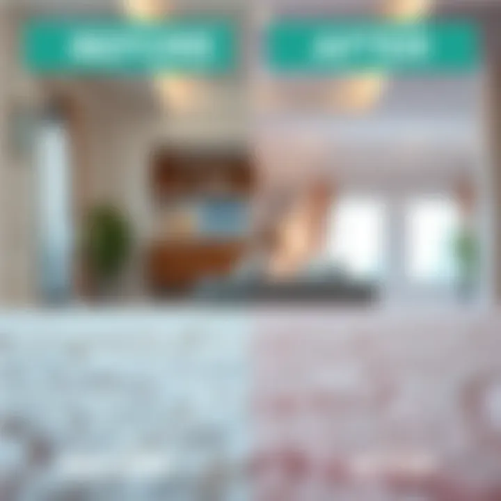 Before and after images of a carpet cleaning transformation.
