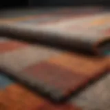 A variety of carpet samples showcasing different textures and colors