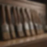Different brush types for painting kitchen cabinets