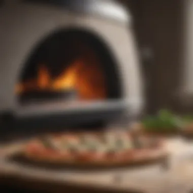 Perfect Pizza from Ooni Oven A perfectly cooked pizza emerging from the Ooni oven