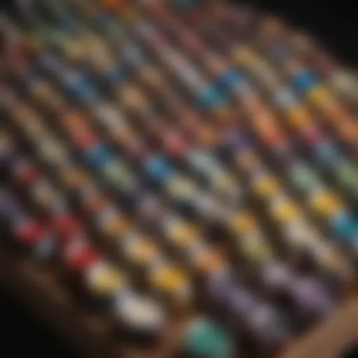 An array of paint cans in various colors suitable for wood furniture