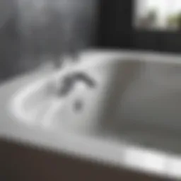 Close-up of clean bathtub jets showcasing their pristine condition