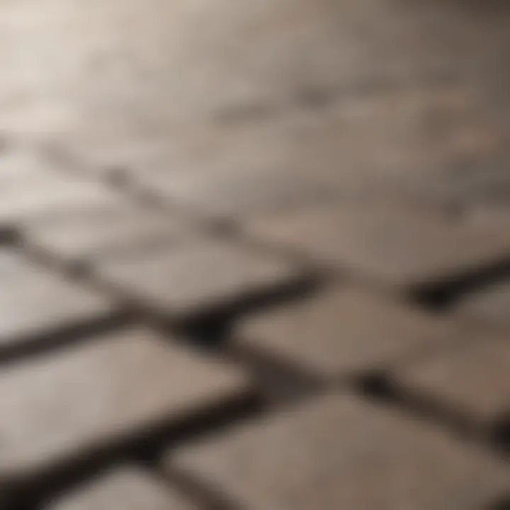 Close-up of clean paver stones