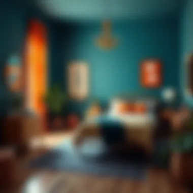 Eclectic Color Schemes Eclectic bedroom with mixed color schemes