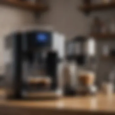 A side-by-side comparison of different coffee makers emphasizing their unique features.