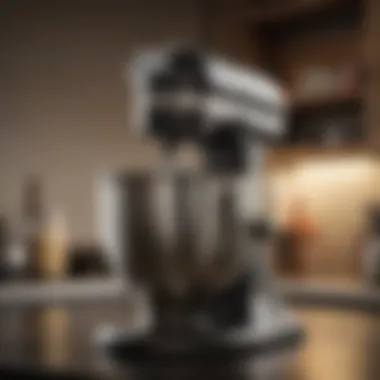 KitchenAid Stand Mixer with attachments on a countertop