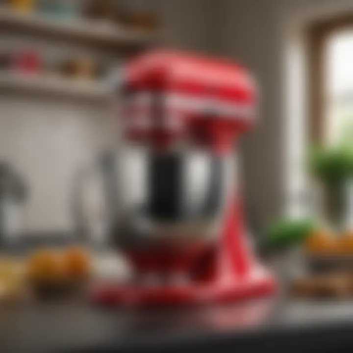 KitchenAid Stand Mixer showcasing vibrant color options