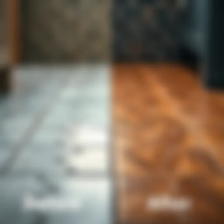 Transforming Grout: A Visual Journey Before and after grout cleaning comparison