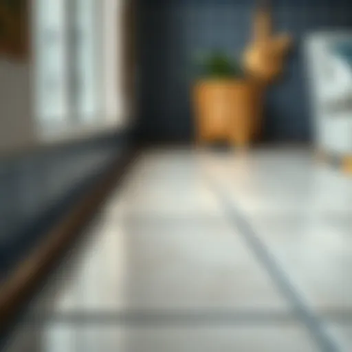 The Beauty of Pristine Tile Grout Close-up view of clean tile grout