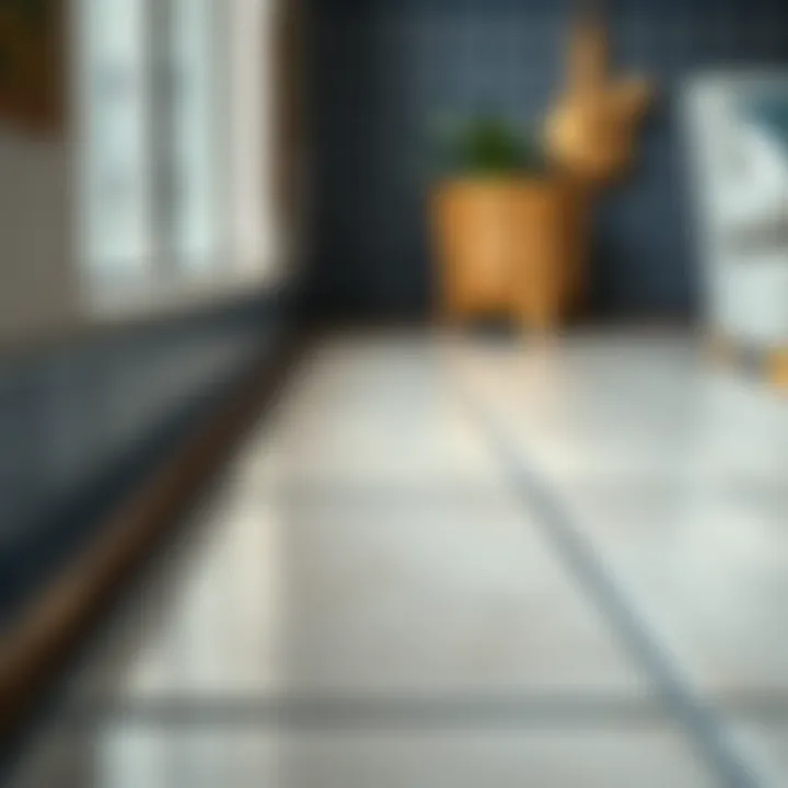 The Beauty of Pristine Tile Grout Close-up view of clean tile grout