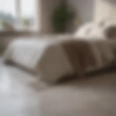 Minimalist Floor Bedding Design Minimalist floor bedding design with neutral tones and clean lines