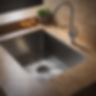 Transformation of Stainless Steel Sink Before and after comparison of a stainless steel sink