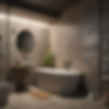 Selection of materials for basement bathroom renovation