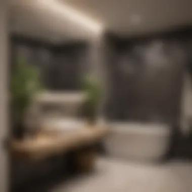 Stylish Basement Bathroom Design Concept Stylish basement bathroom design concept