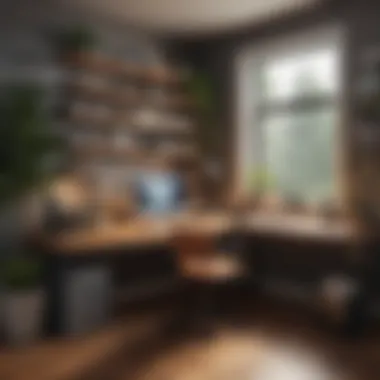 Productive and Organized Home Office Efficient home office setup promoting productivity and order