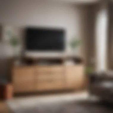 Stylish Storage Solutions in a Living Room Organized living room with stylish storage solutions