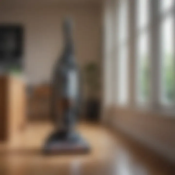 Shark Vertex Upright Vacuum in action during cleaning
