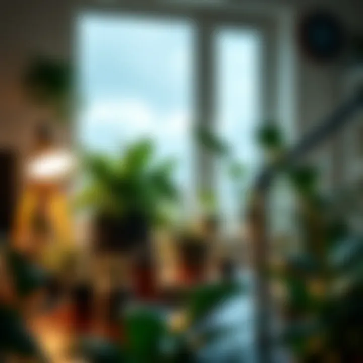 Dust-Free Workspace with Indoor Plants Dust-free workspace with plants