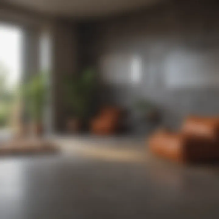 Eco-friendly building materials in a construction setting