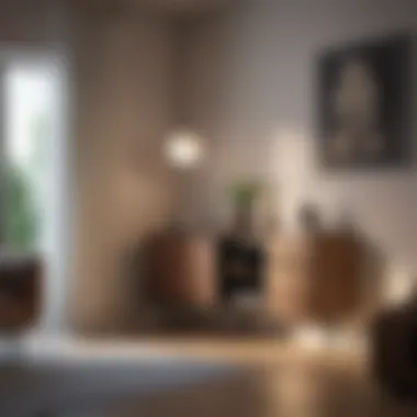 Modern Corner Cabinet Aesthetic Stylish contemporary corner cabinet in a living room setting