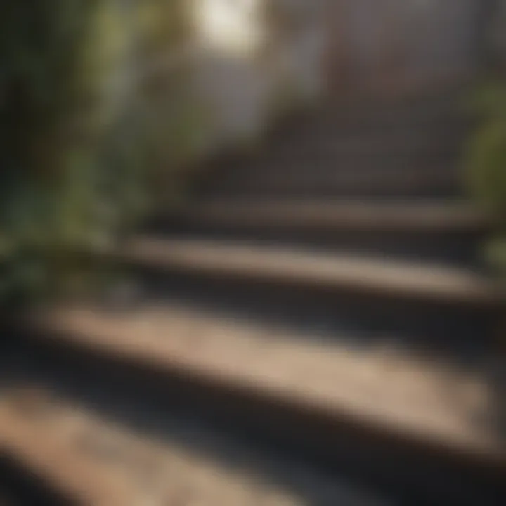 Variety of materials for deck stairs