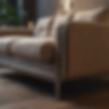 Sofa Structural Components Revealed Sofa interior showcasing structural components